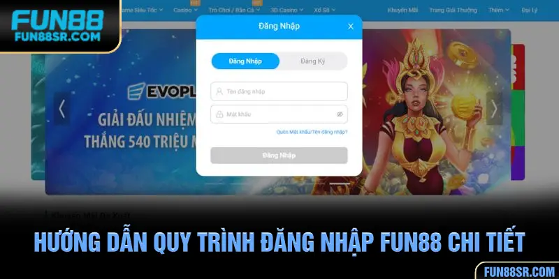 Hướng dẫn đăng nhập FUN88 chi tiết